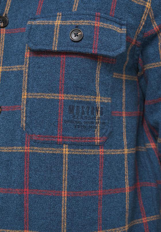 Cabano Mustang Clemens Check Shirt 12355 K Navy
