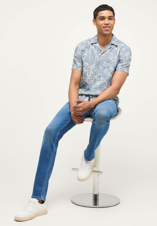 Cabano Mustang Collin Tropical Shirt 461 K Grey