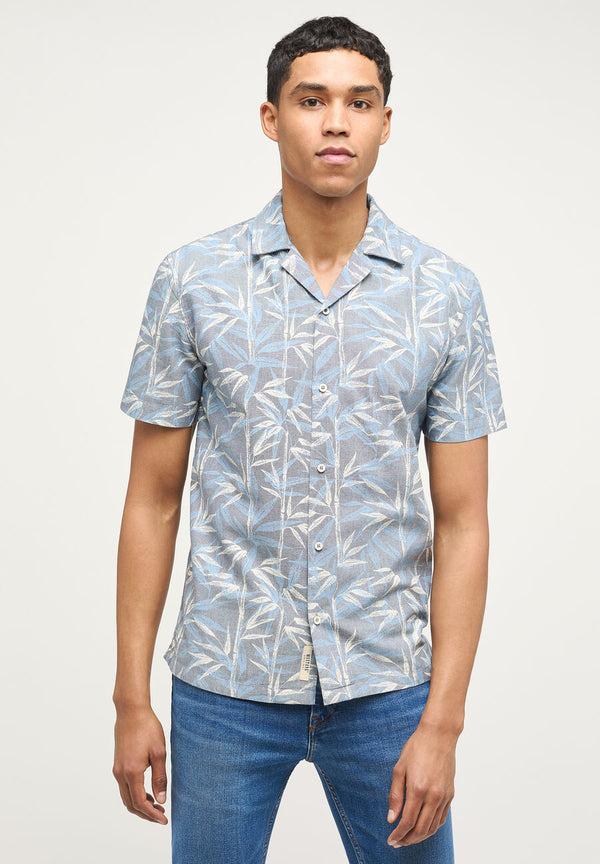 cabano Mustang Collin Tropical Shirt 461 K Grey
