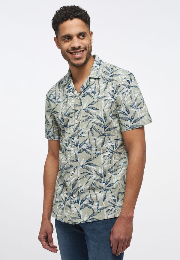 cabano Mustang Collin Tropical Shirt 463 K Green