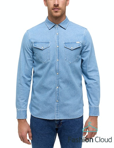 Cabano Mustang Denim Shirt Duver 100 K Light Blue
