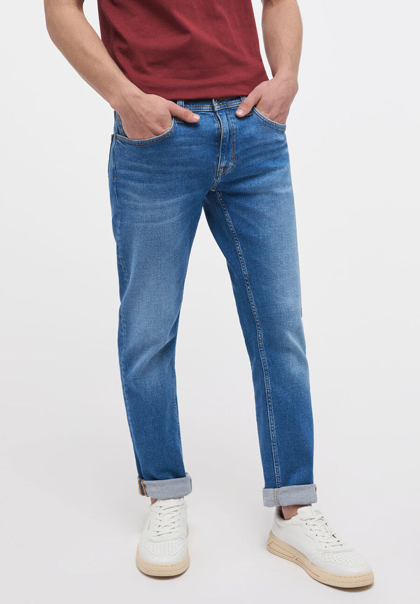 cabano Mustang Oregon Jeans Slim 577 R Mid Blue