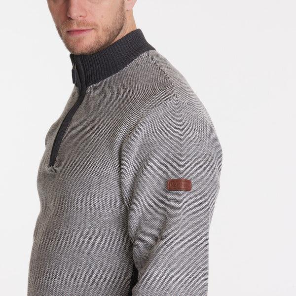 Cabano North 56.4 1/4 Zip Sweater 33131 K Grey