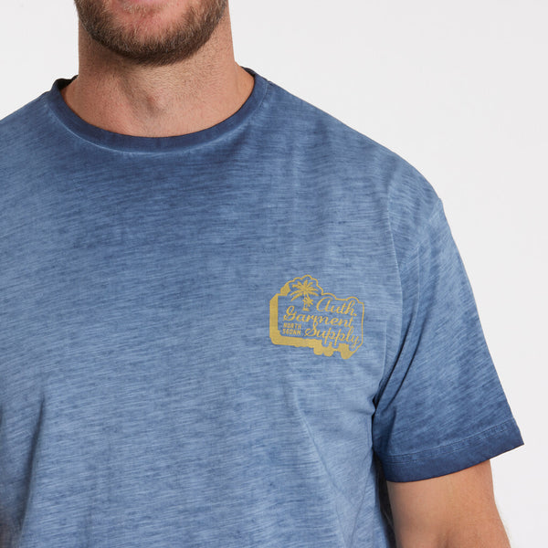 Cabano North 56.4 Cool Dyed T-Shirt 41324 B K Blue