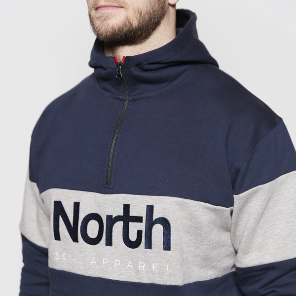 Cabano North 56.4 Hooded Logo Sweat 13143B K Navy