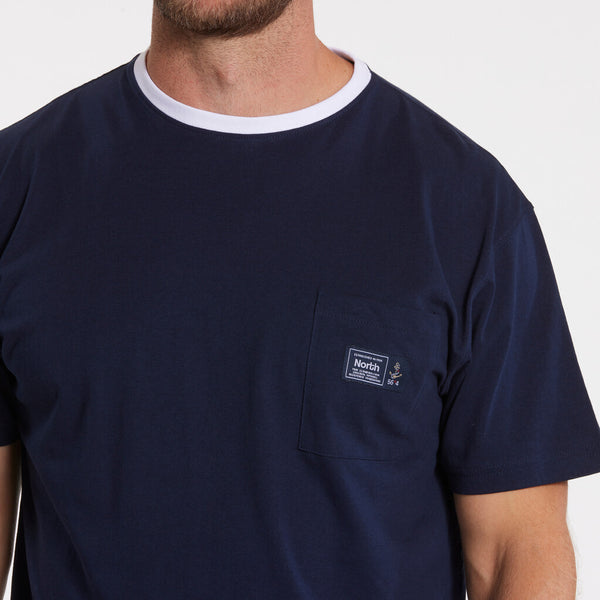 Cabano North 56.4 Pocket T-Shirt 41143T N K Navy