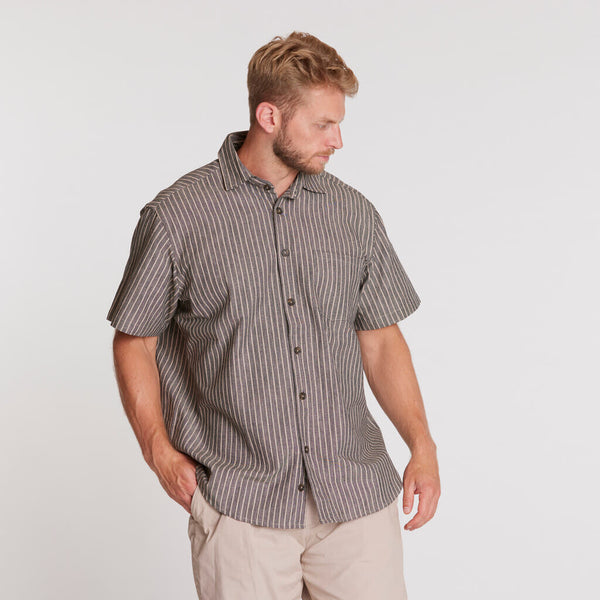 cabano North 56.4 Striped Shirt 31166B K Brown