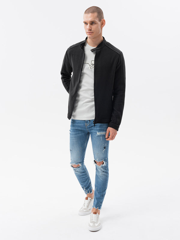 Cabano Ombre Fleece Jacket C453-V8 R Black