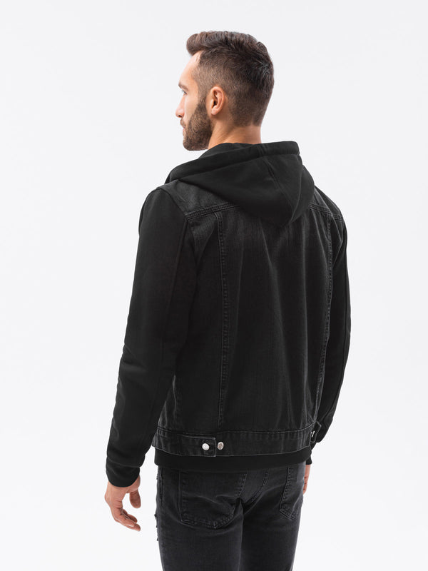 Cabano Ombre Hybrid Hooded Jacket 322 R Black