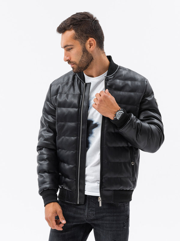 Cabano Ombre Pilot Jacket C602 R Black