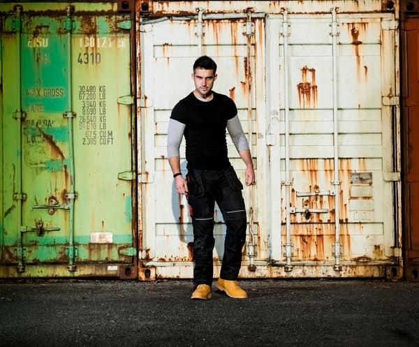 Cabano Portwest Work Trousers 602Bk R Black