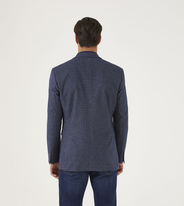 Cabano Skopes Tal Easton Check Jacket K Navy