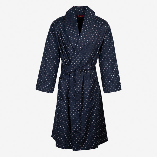cabano Somax Dolphin Dressing Gown Dol1 K Navy