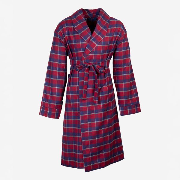 cabano Somax Tartan Dressing Gown Ms29 R K Red