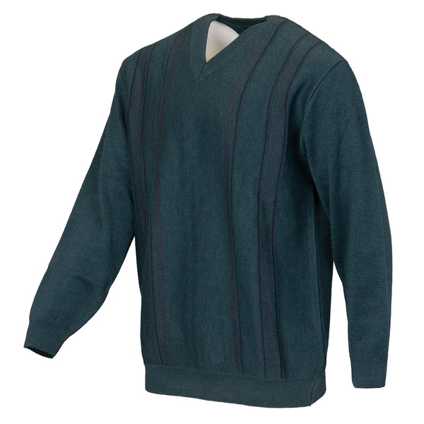 Cabano Swallow V-Neck Jumper 2302 K Teal Green