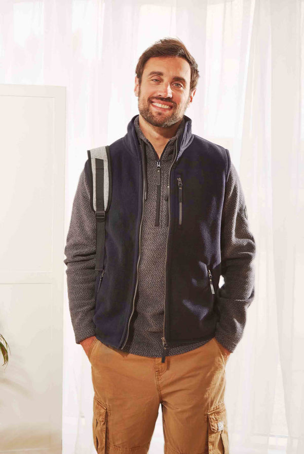 Cabano Weird Fish Bannerdale Fleece Gilet K Black