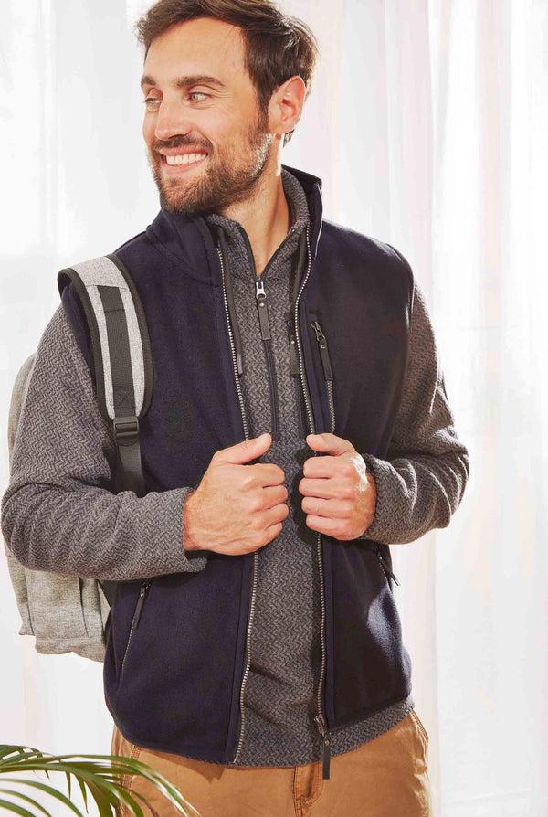 cabano Weird Fish Bannerdale Fleece Gilet K Black