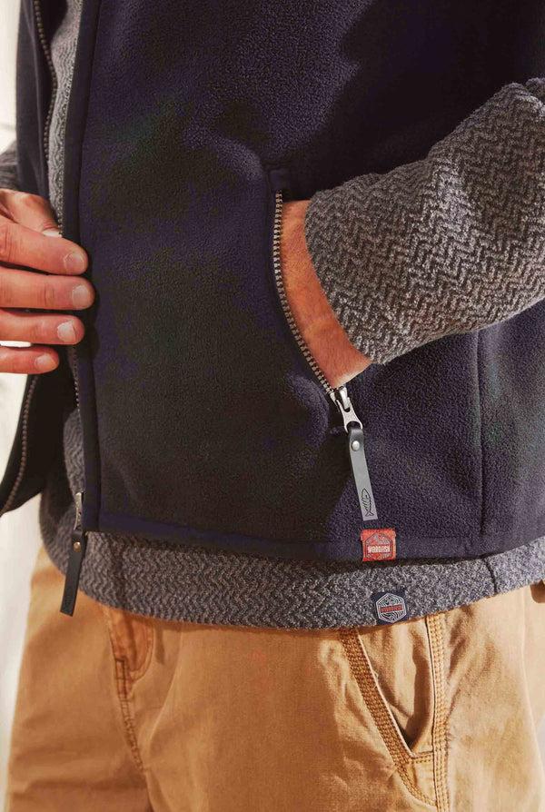 Cabano Weird Fish Bannerdale Fleece Gilet K Black
