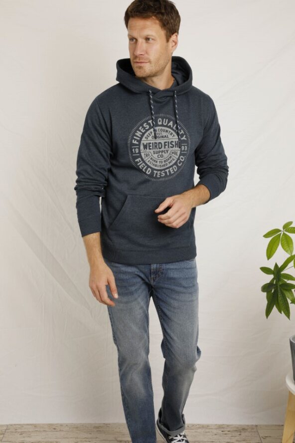 Cabano Weird Fish Bryant Pop Over Hoody N K Navy