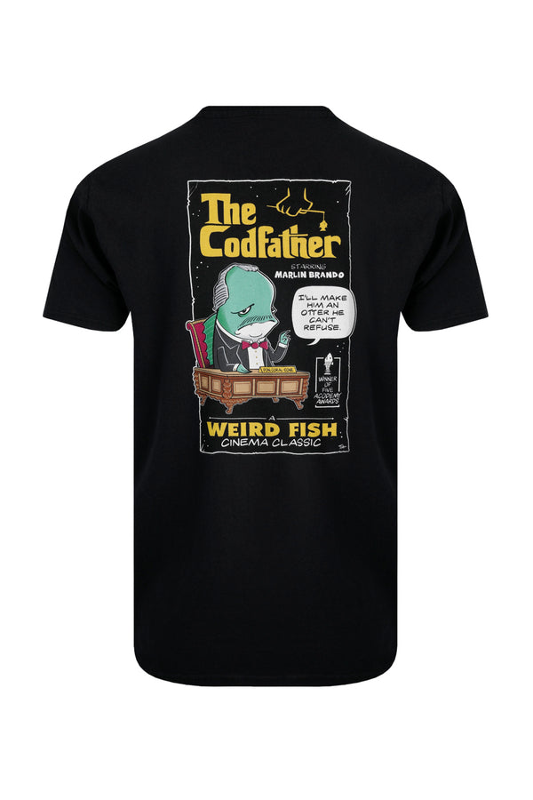 Cabano Weird Fish Codfather T-Shirt Bk K Black