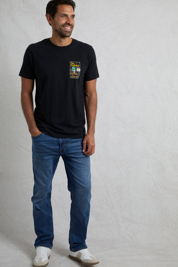 Cabano Weird Fish Codfather T-Shirt Bk K Black