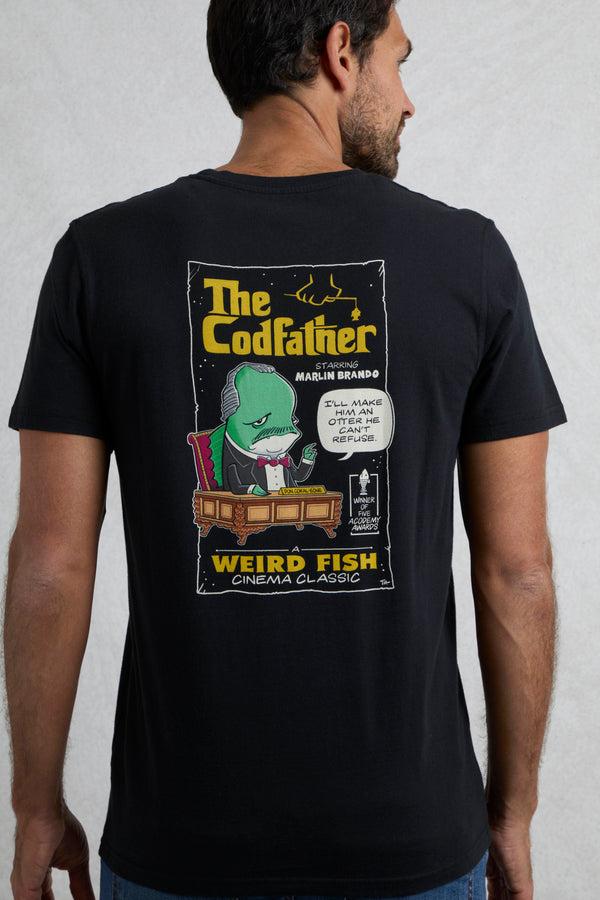 Cabano Weird Fish Codfather T-Shirt Bk R Black