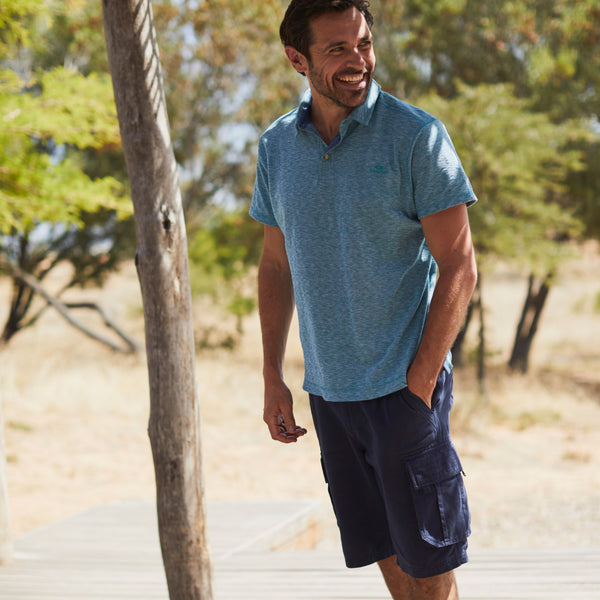 cabano Weird Fish Cotton Twill Cargo Shorts R Navy