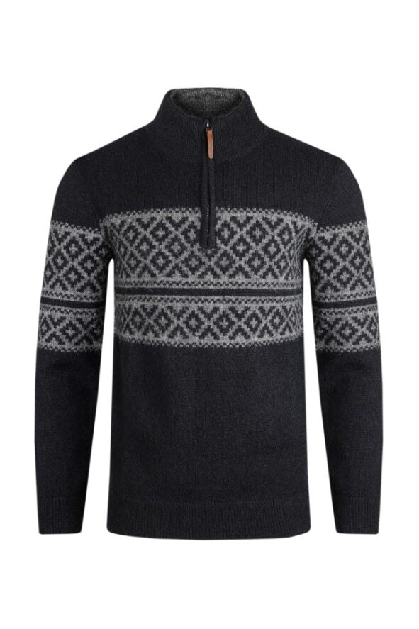 cabano Weird Fish Donny 1/4 Zip Jumper N R Navy