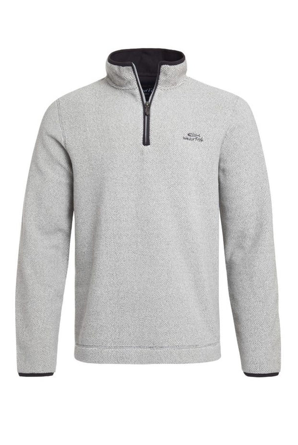 Cabano Weird Fish Erril Eco 1/4 Zip Fleece R Cream