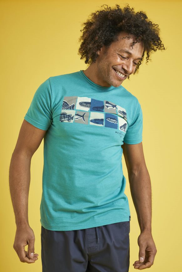 cabano Weird Fish Fish Anatomy Eco T-Shirt R Green