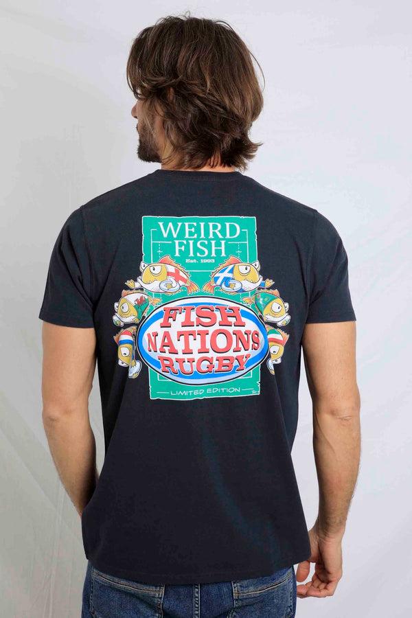Cabano Weird Fish Fish Nations T-Shirt N K Navy