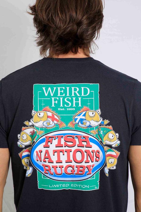 Cabano Weird Fish Fish Nations T-Shirt N K Navy