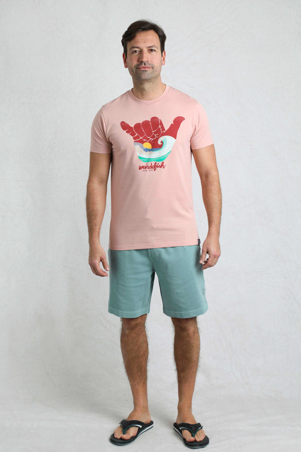 Cabano Weird Fish Hang Loose T-Shirt P K Pink