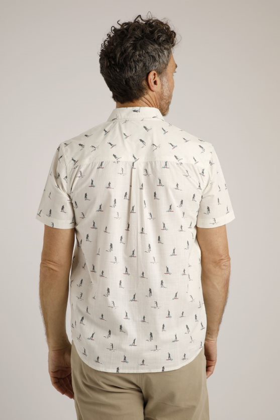 Cabano Weird Fish Monto Short Sleeve Shirt R White