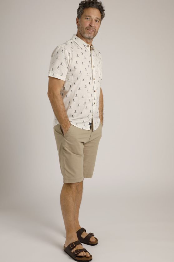 Cabano Weird Fish Monto Short Sleeve Shirt R White