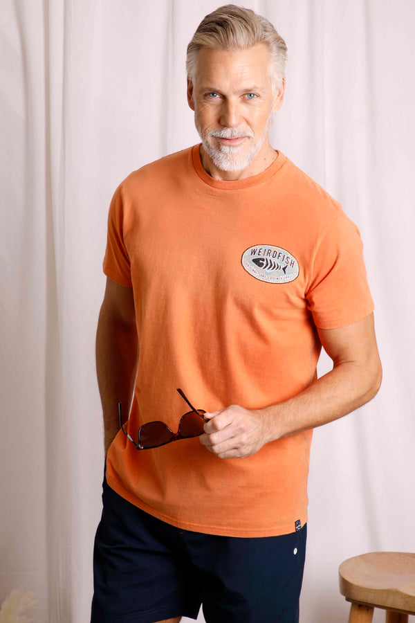 cabano Weird Fish Original Surf T-Shirt O K Orange