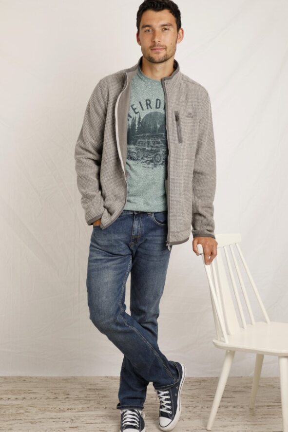 Cabano Weird Fish Rossten Eco Full Zip G K Grey