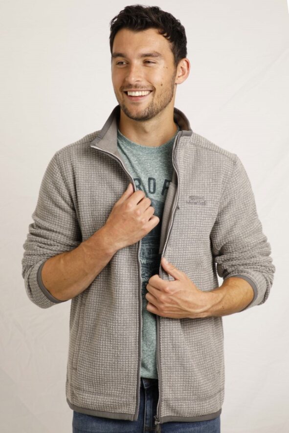 cabano Weird Fish Rossten Eco Full Zip G K Grey