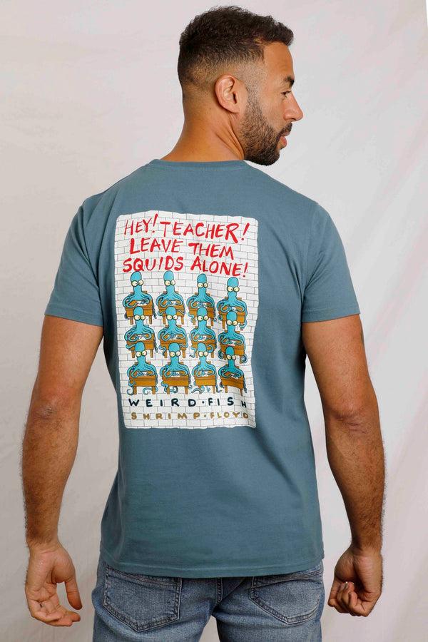 cabano Weird Fish Squids T-Shirt Mb K Mid Blue