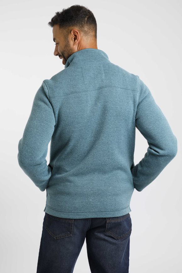 Cabano Weird Fish Stowe Recycled 1/4 Zip T R Green
