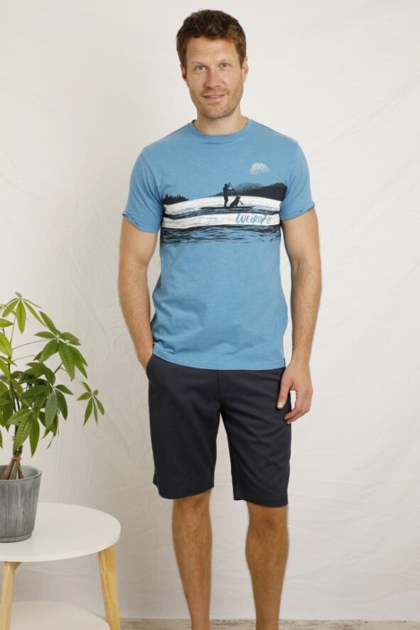 Cabano Weird Fish Sup Dog T-Shirt B K Blue