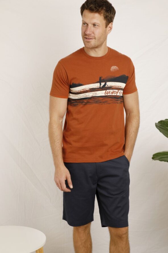 Cabano Weird Fish Sup Dog T-Shirt O K Orange