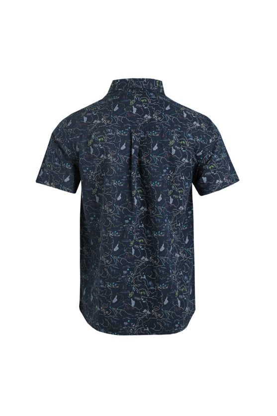Cabano Weird Fish Tribena Shirt R Navy