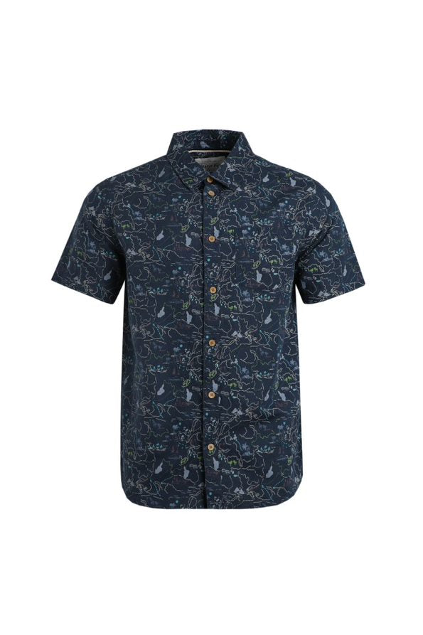 cabano Weird Fish Tribena Shirt R Navy