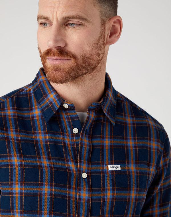 Cabano Wrangler Check Shirt 1050 R Navy