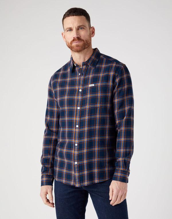 cabano Wrangler Check Shirt 1050 R Navy