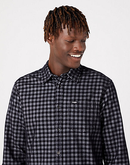 Cabano Wrangler Check Shirt 24Aw02 K Black
