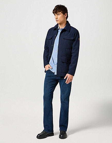 Cabano Wrangler Check Shirt 7222 B R Blue