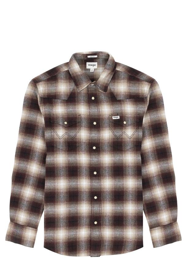 cabano Wrangler Check Shirt Dahlia 1919 K Brown