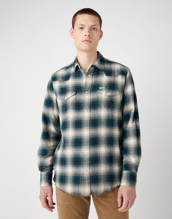cabano Wrangler Check Shirt Matc 1919 K Green
